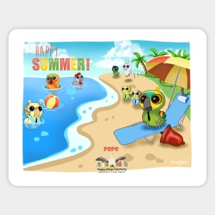 HWS Holiday Collection!  Happy Summer! Sticker